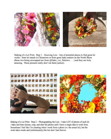 Judd Boloker's Making of a Lei Print Process Book p 1