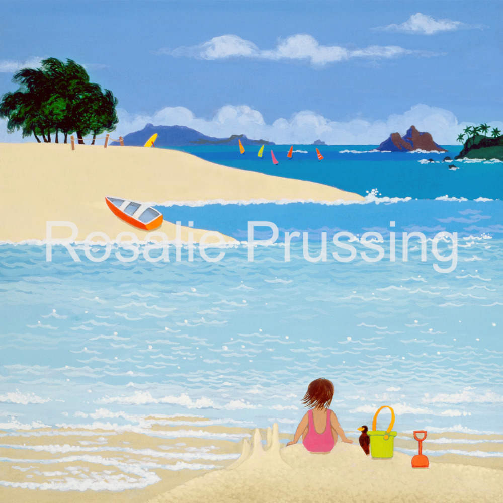 Rosalie Prussing Kailua Beach Hawaii Giclée Print, custom sizes