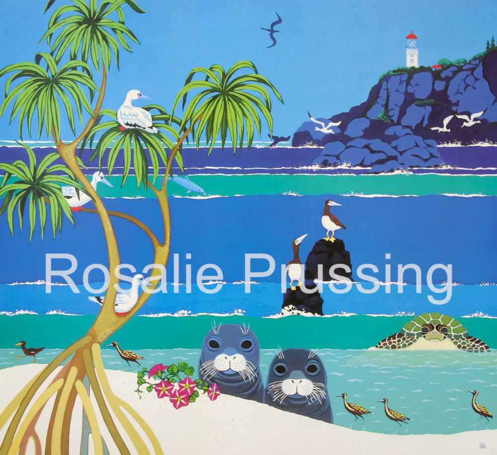 Rosalie Prussing Ohana O' Hawaii Giclée Print, custom sizes