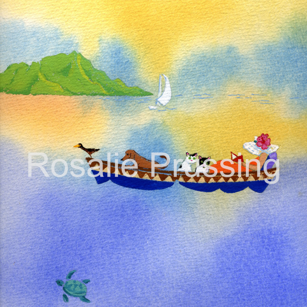 Rosalie Prussing Hawaiian Escape Giclée Print, custom sizes