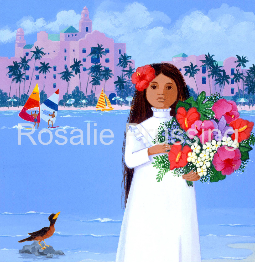 Rosalie Prussing Royal Hawaiian Giclée Print, custom sizes