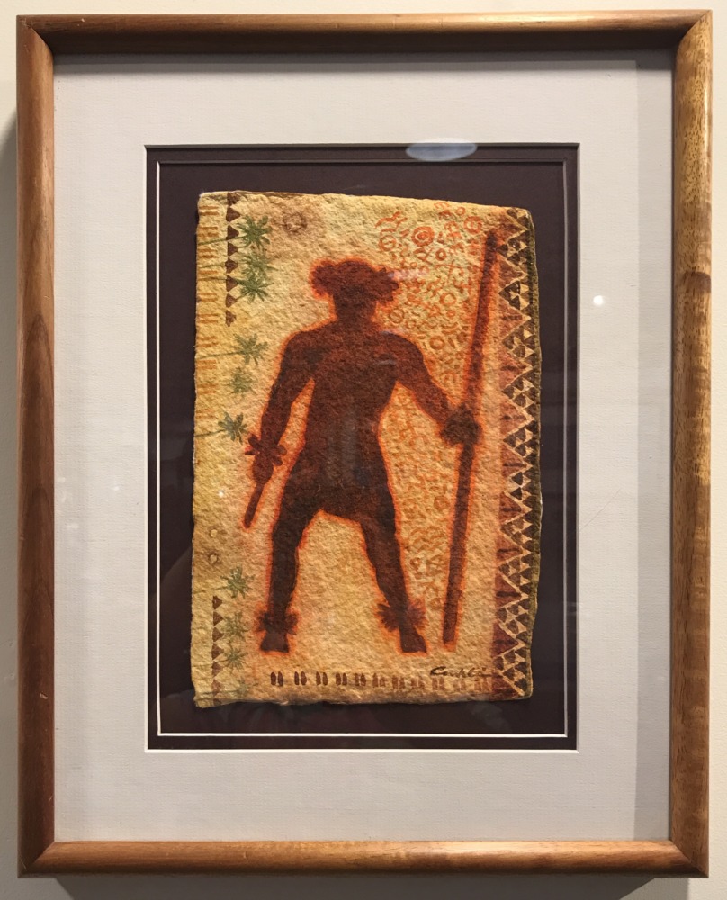 Hula Kahiko Kane' Original Watercolor by Cindy Conklin 15