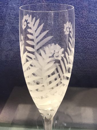 'Ferns' Hawaiian Etched Glass $44