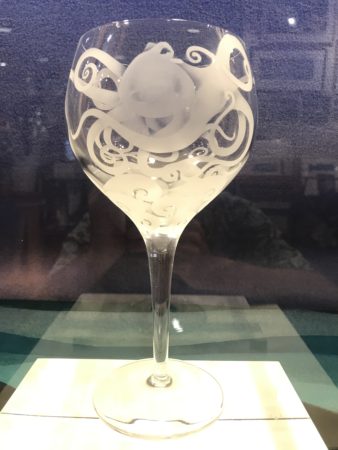 'Octopus' Hawaiian Etched Glass $44