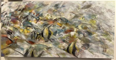 Kristie Kosmides 'Angel Fish' 24“x48” Oil Painting on Canvas 2283-HF4800 $4800
